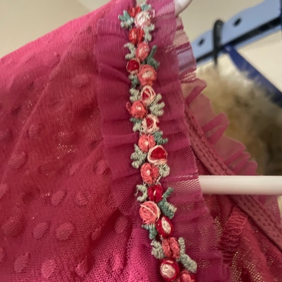 SOLD—PINK MILKMAID BETSEYJOHNSON TOP. .. Trade Preferred - Picture 4 of 8